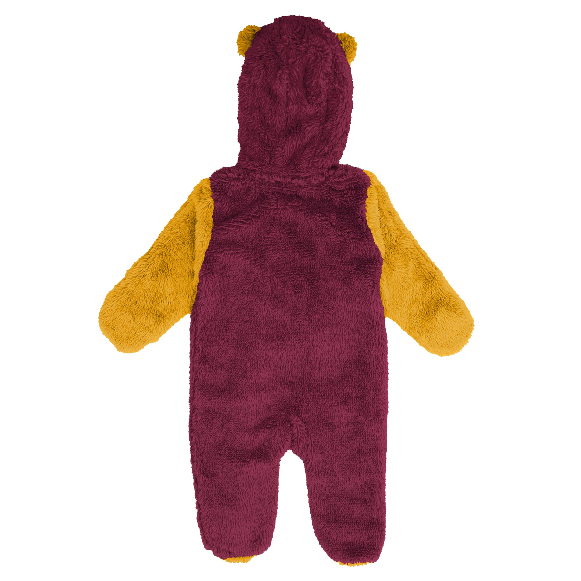Newborn Outerstuff Burgundy Washington Commanders Teddy Fleece Bunting Full-Zip Sleeper