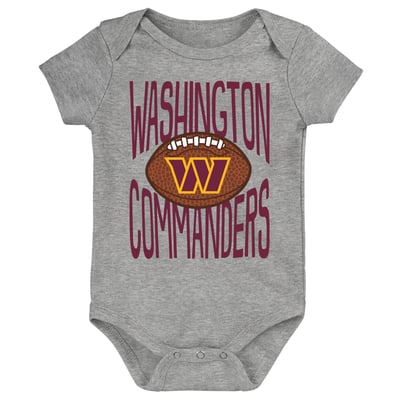  Washington Commanders Outerstuff Newborn For the Ball Bodysuit - Gray