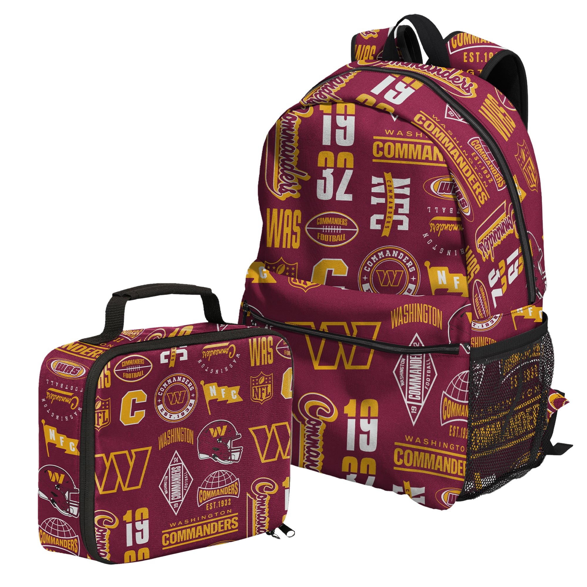 Outerstuff Washington Commanders Backpack and Lunchbox Set
