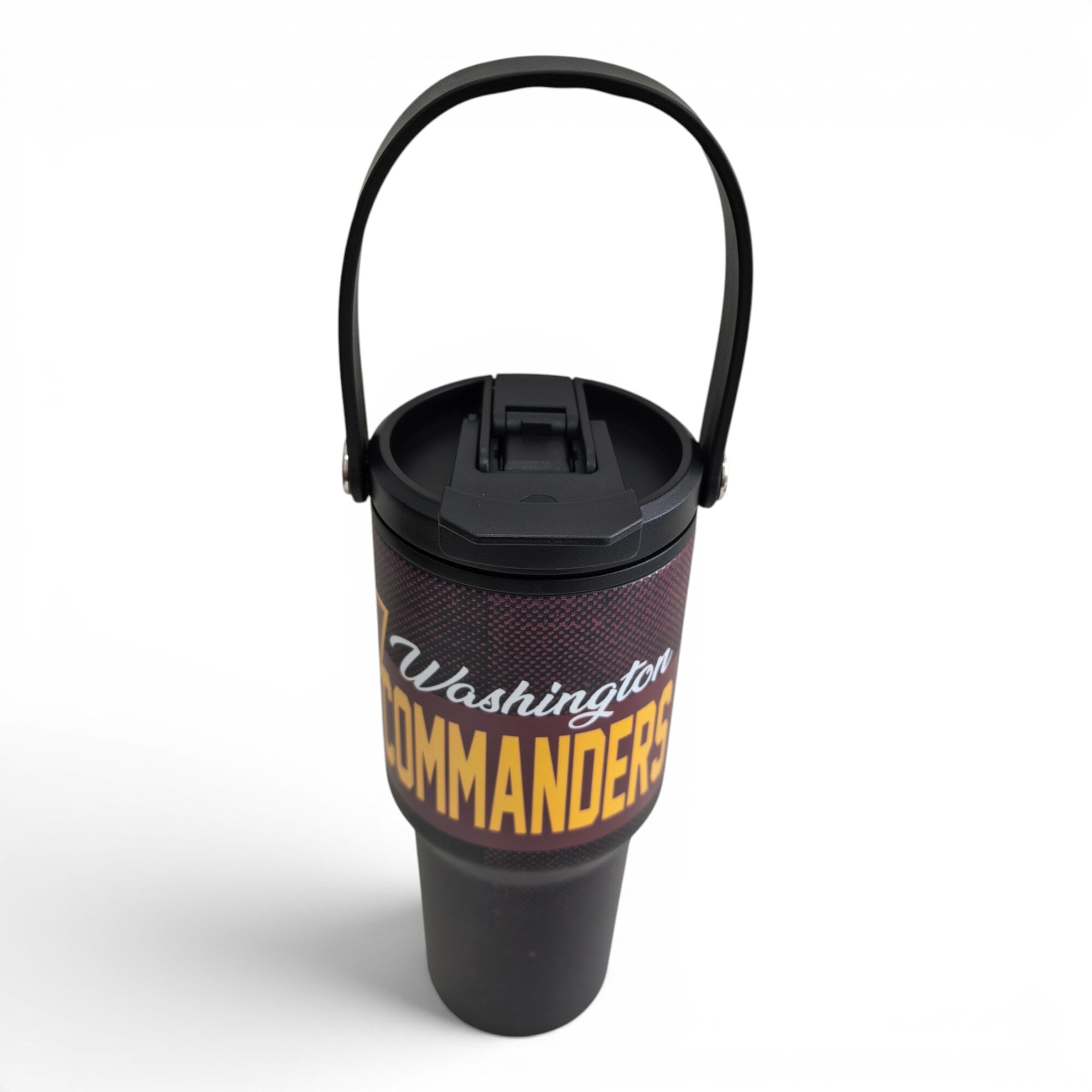 Gourde Pegasus Washington Commanders 710 ml (24 oz) en acier inoxydable à dégradé moucheté et double bouchon