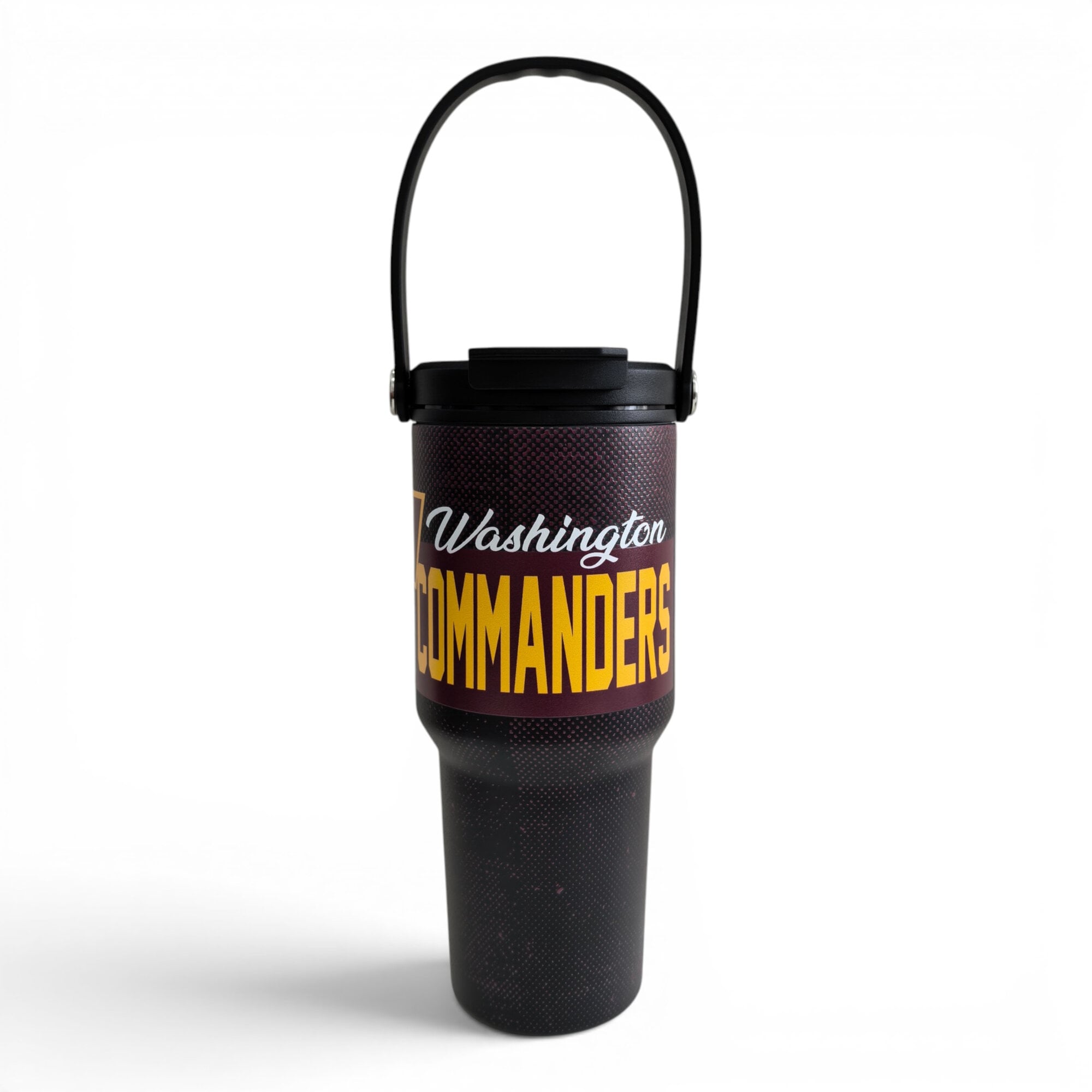 Gourde Pegasus Washington Commanders 710 ml (24 oz) en acier inoxydable à dégradé moucheté et double bouchon