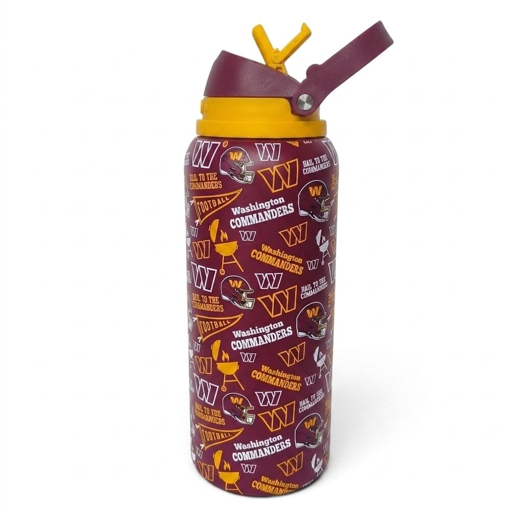 Gourde Pegasus Washington Commanders 32 oz, fanion de match, en acier inoxydable ProPress