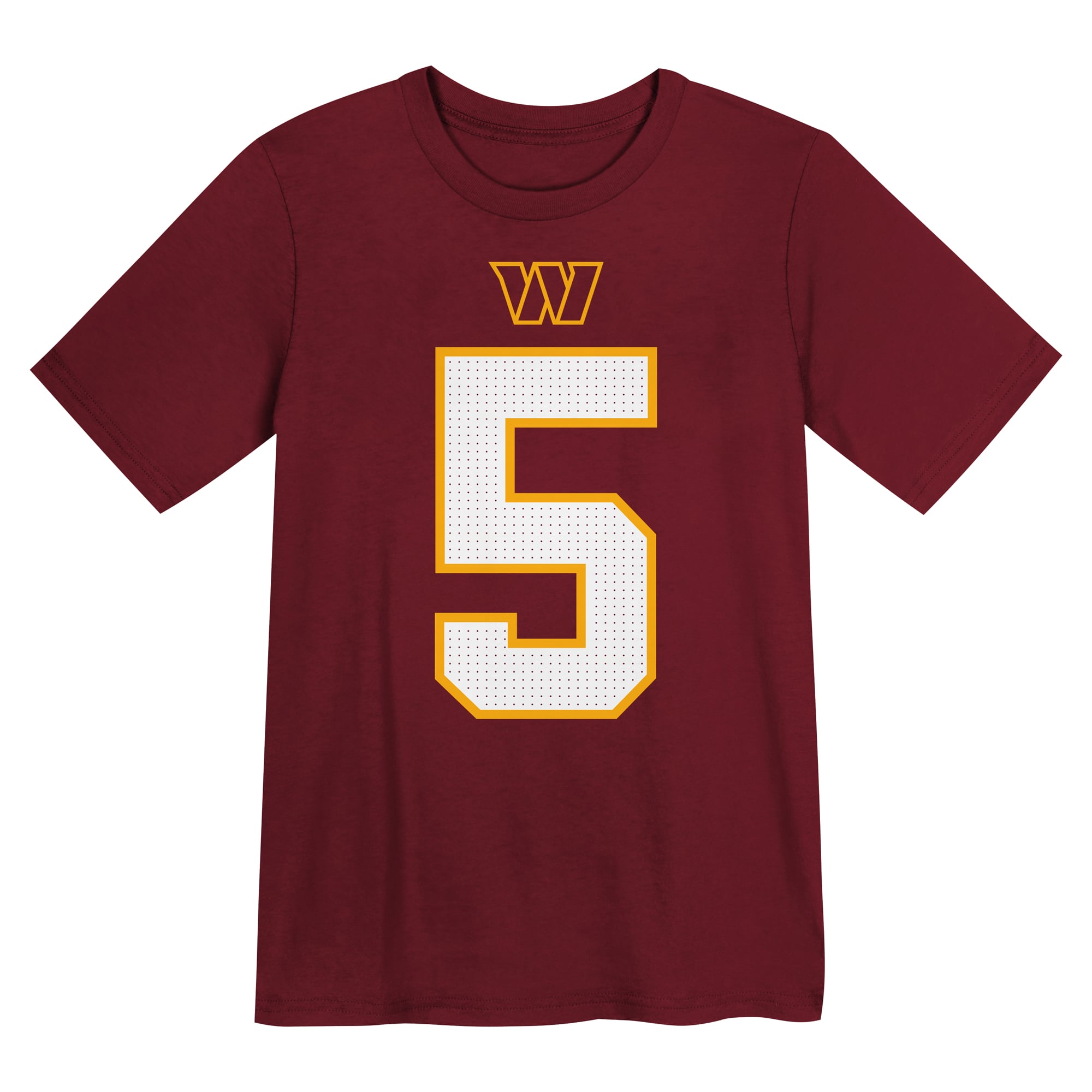 Preschool Nike Jayden Daniels Burgundy Washington Commanders Name & Number T-Shirt