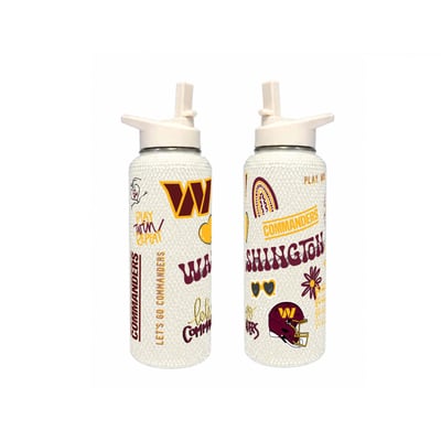 Washington Commanders The Memory Company 34oz. Bling Quencher Bottle