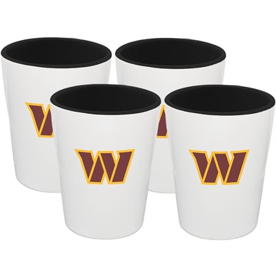 Washington Commanders The Memory Company Four-Pack Ceramic Shot Glass Set