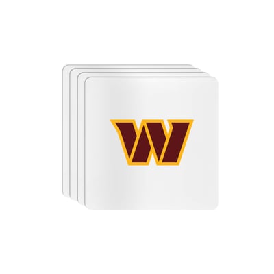 Washington Commanders The Memory Company Square Ceramic Coaster Set