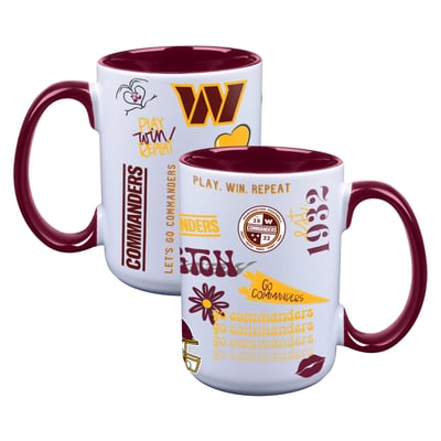 Washington Commanders The Memory Company Two-Piece 15oz. Loco Coffee Mug Set