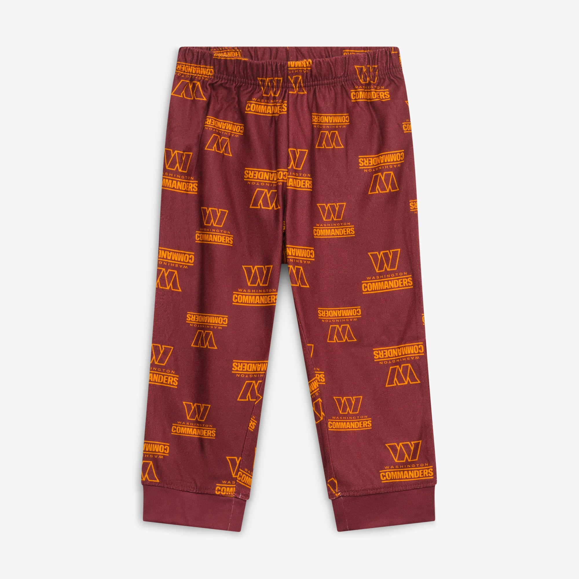 Toddler Outerstuff Burgundy Washington Commanders All-Over-Print Long Sleeve T-Shirt and Pants Sleep Set