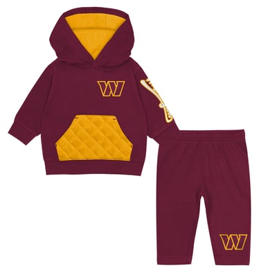 Washington Commanders Outerstuff Toddler Drive Stopper Hoodie & Pants Fleece Set - Burgundy