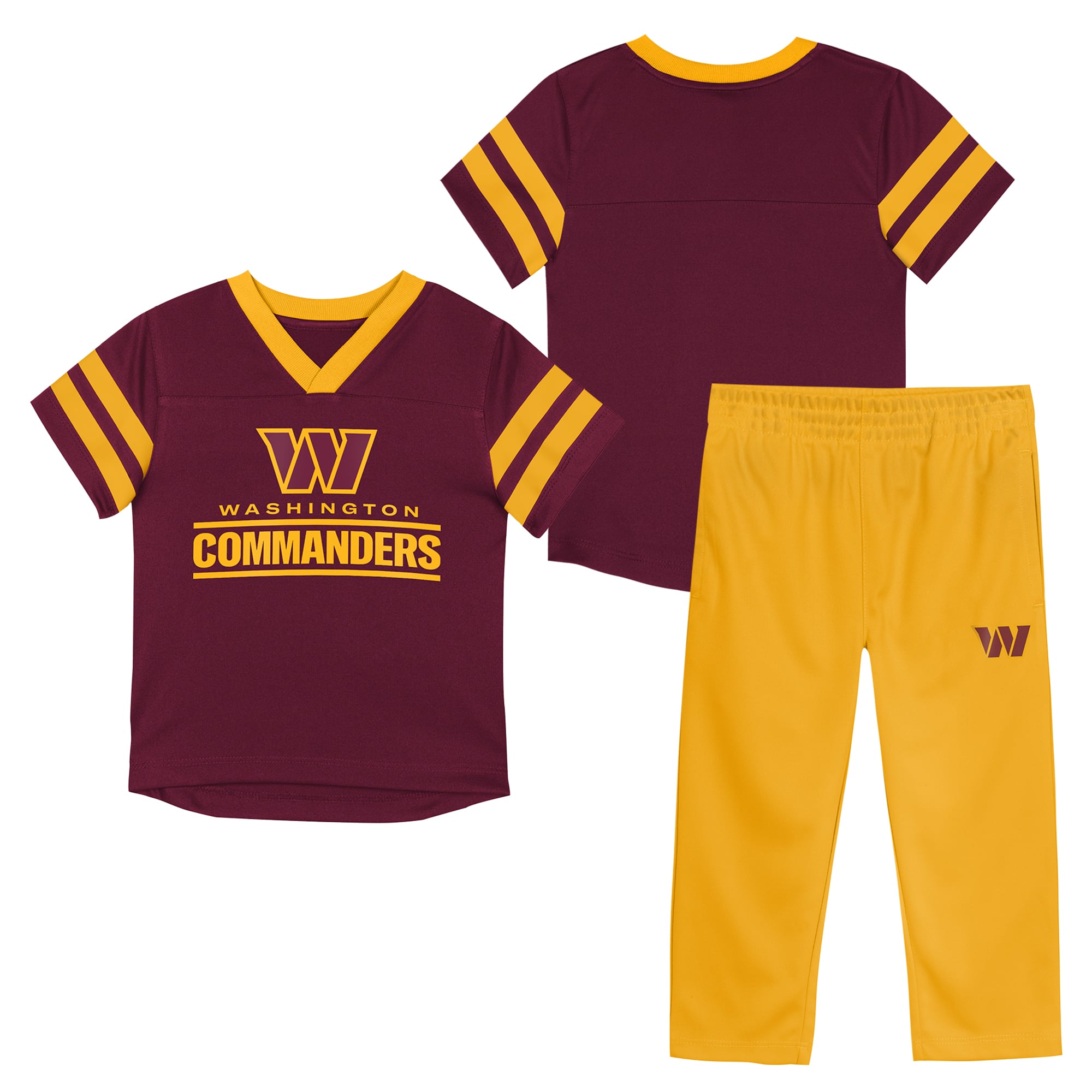 Ensemble haut et pantalon bordeaux/or Washington Commanders Red Zone pour tout-petit Outerstuff
