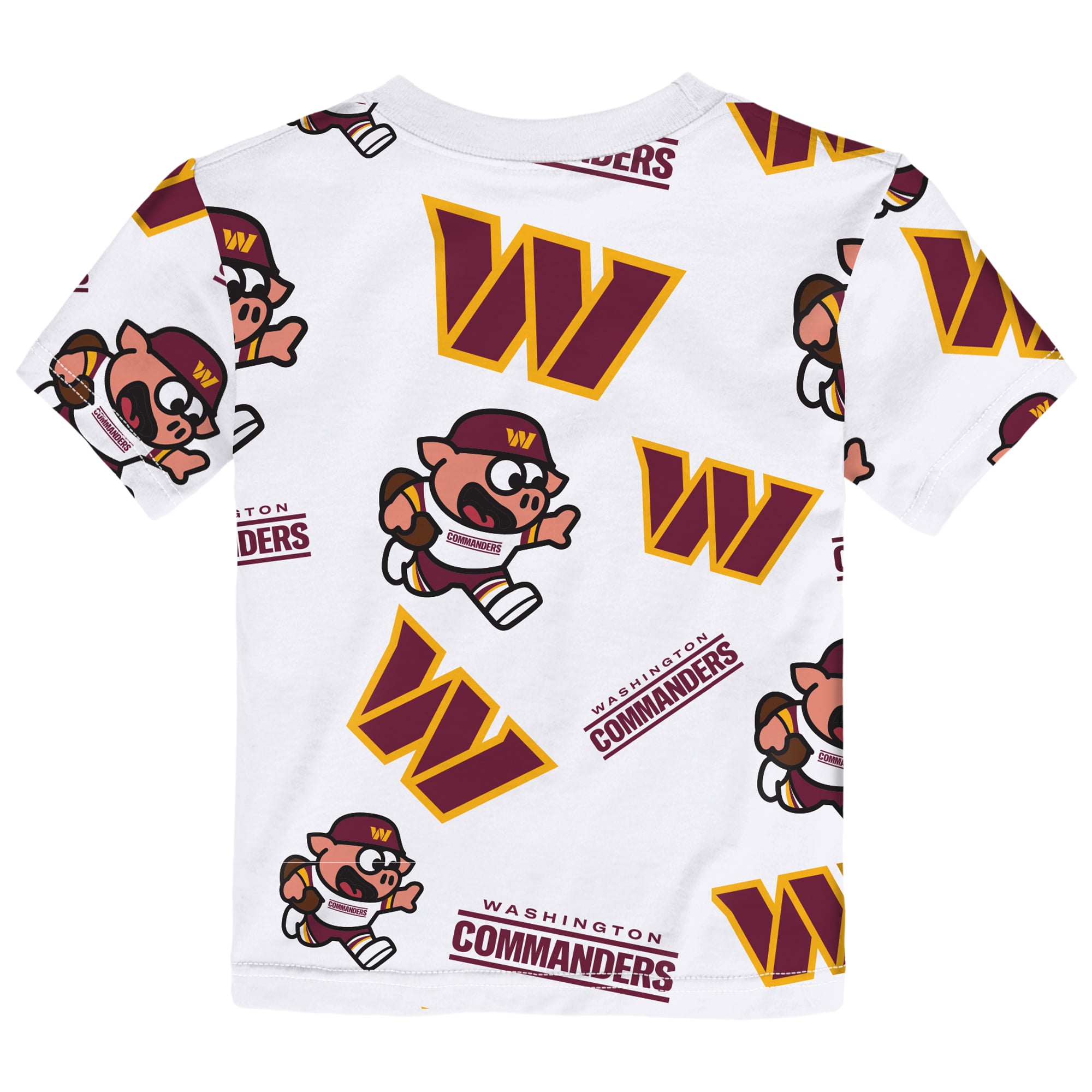 T-shirt de jeu Outerstuff blanc pour tout-petits, mascotte des commandants Washington