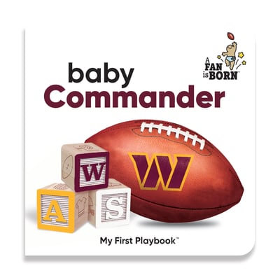 Washington Commanders WinCraft Toddler A Fan Is Born Baby Board Book