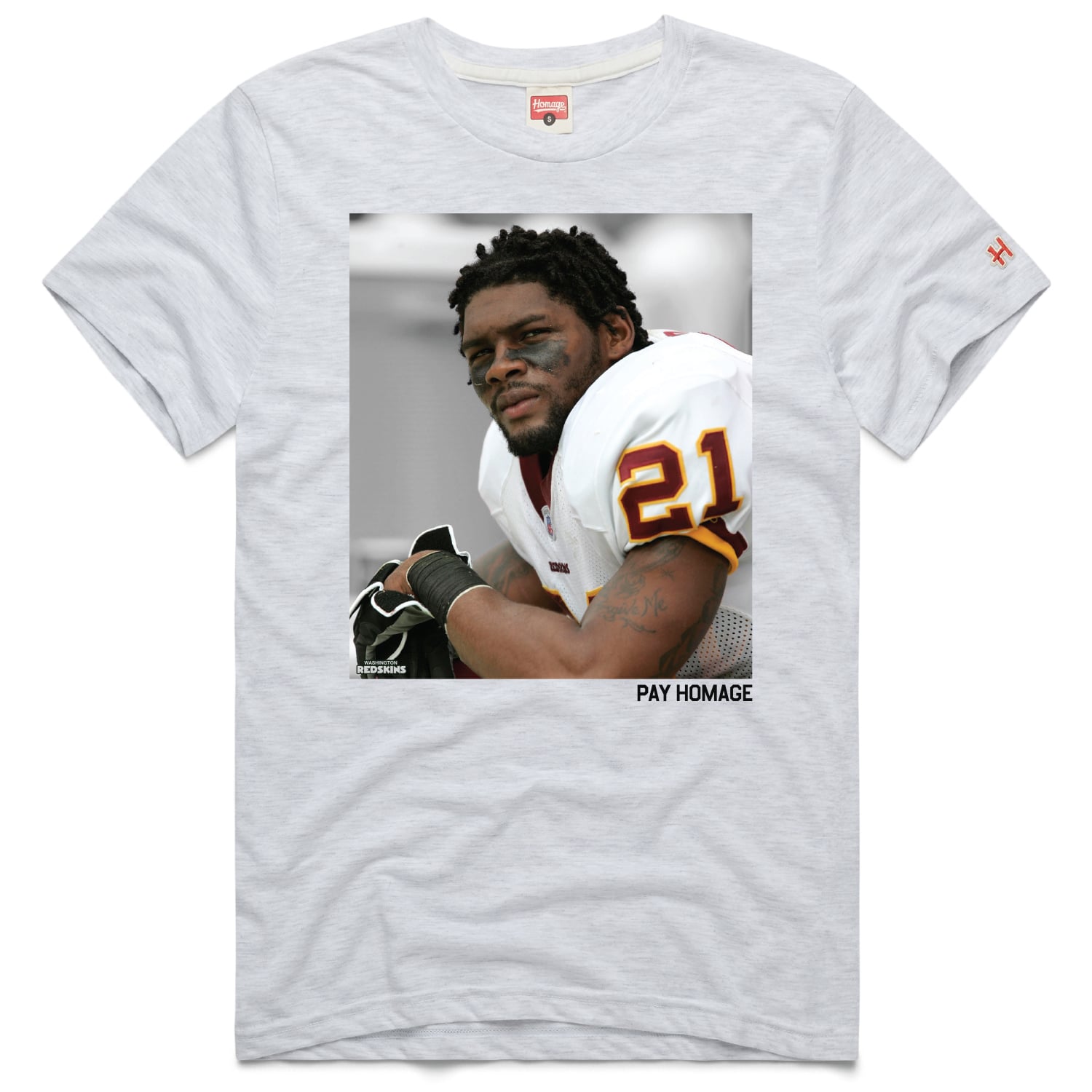 Unisex Homage Sean Taylor Ash Washington Commanders Tri-Blend Player T-Shirt