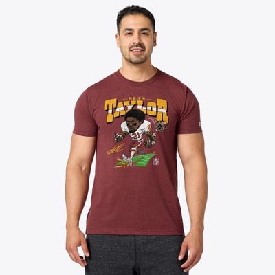 Sean Taylor Washington Commanders Homage Unisex Caricature Player Graphic Tri-Blend T-Shirt - Burgundy