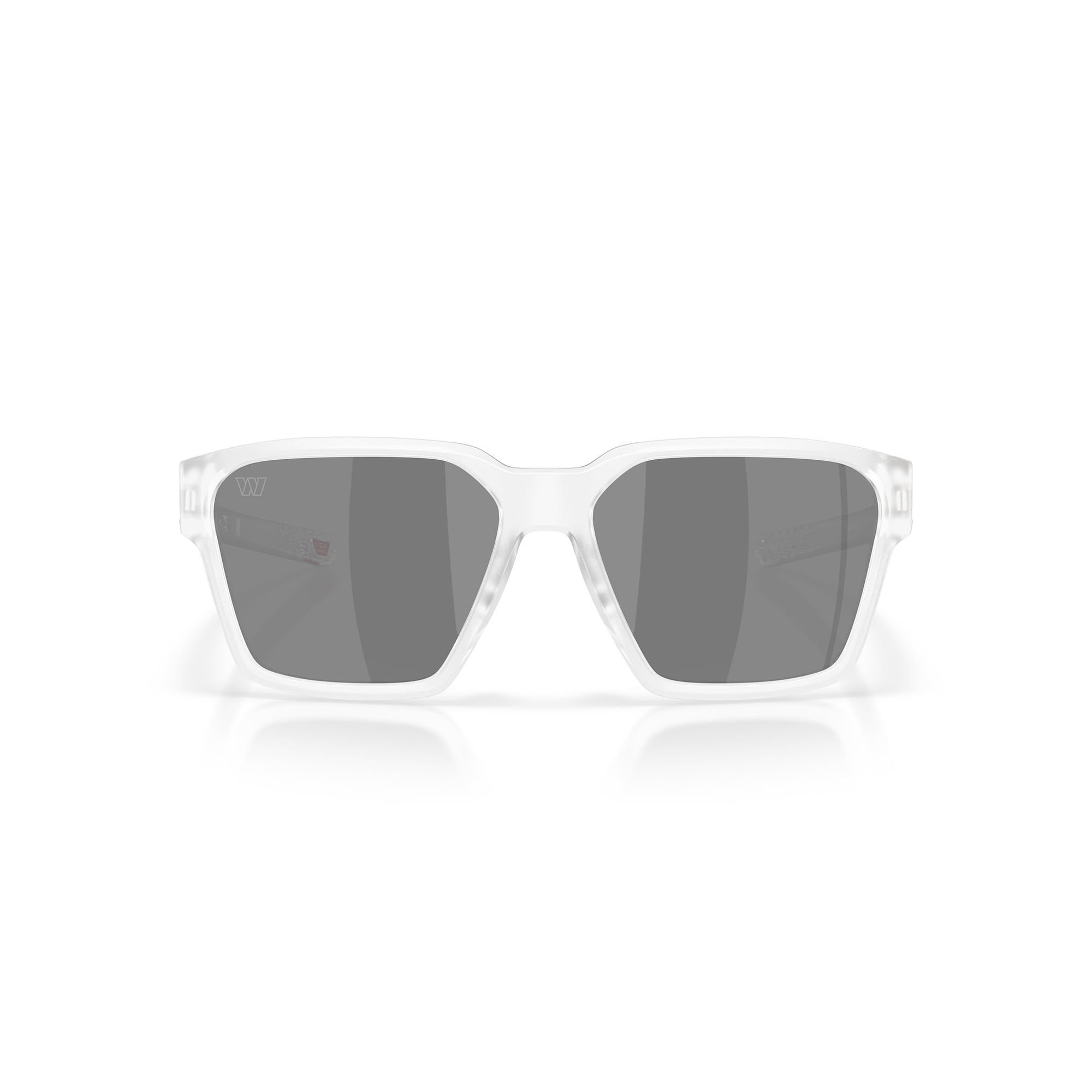 Lunettes de soleil unisexes Oakley Washington Commanders Briza Matte Clear avec verres polarisés Prizm Black