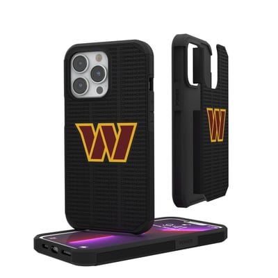 Washington Commanders iPhone Rugged Case with Text Design
