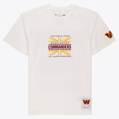 Washington Commanders Mitchell & Ness International Games 2026 T-Shirt - Mens
