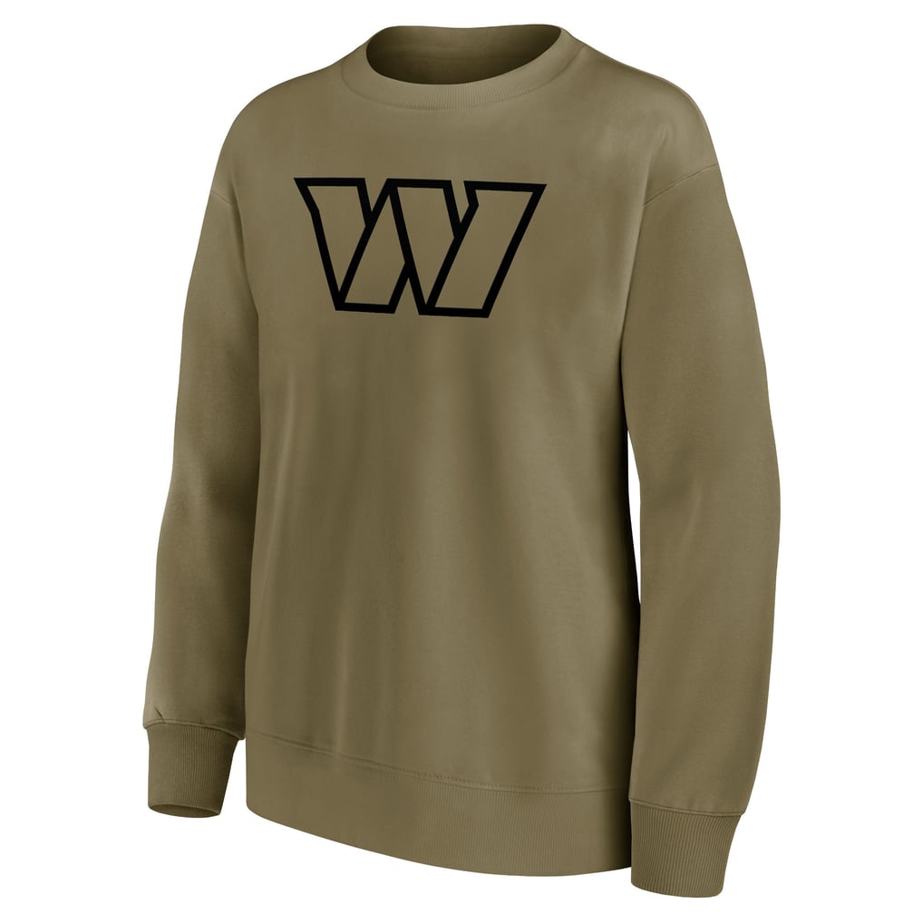 Washington Commanders Mono Logo Graphic Oversized Crew Sweatshirt - Womens
