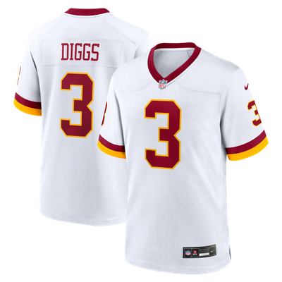 Camiseta Nike Game de la 2ª equipación del Washington Commanders - Blanco - Stefon Diggs - Hombre