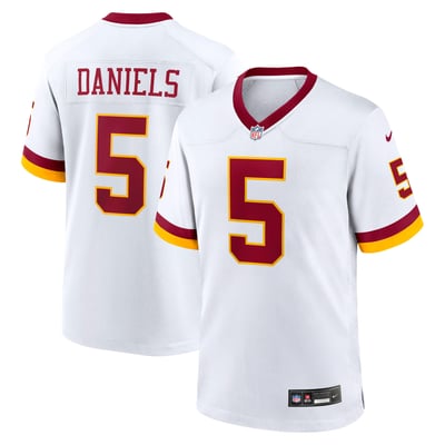 Camiseta Nike Game de la 2ª equipación del Washington Commanders - Blanco - Jayden Daniels - Hombre