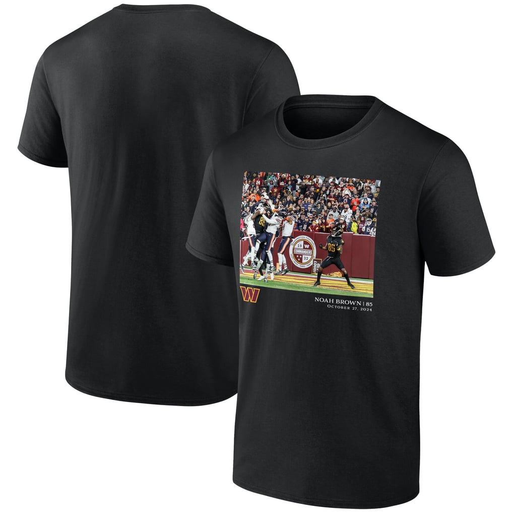 Washington Commanders Noah Brown Flash Features T-Shirt Week 8 - Black - Mens