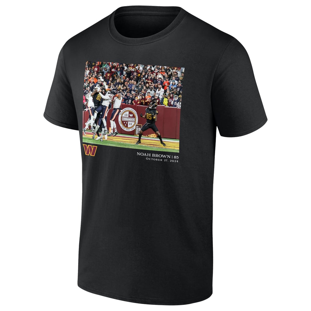 Washington Commanders Noah Brown Flash Features T-Shirt Week 8 - Black - Mens