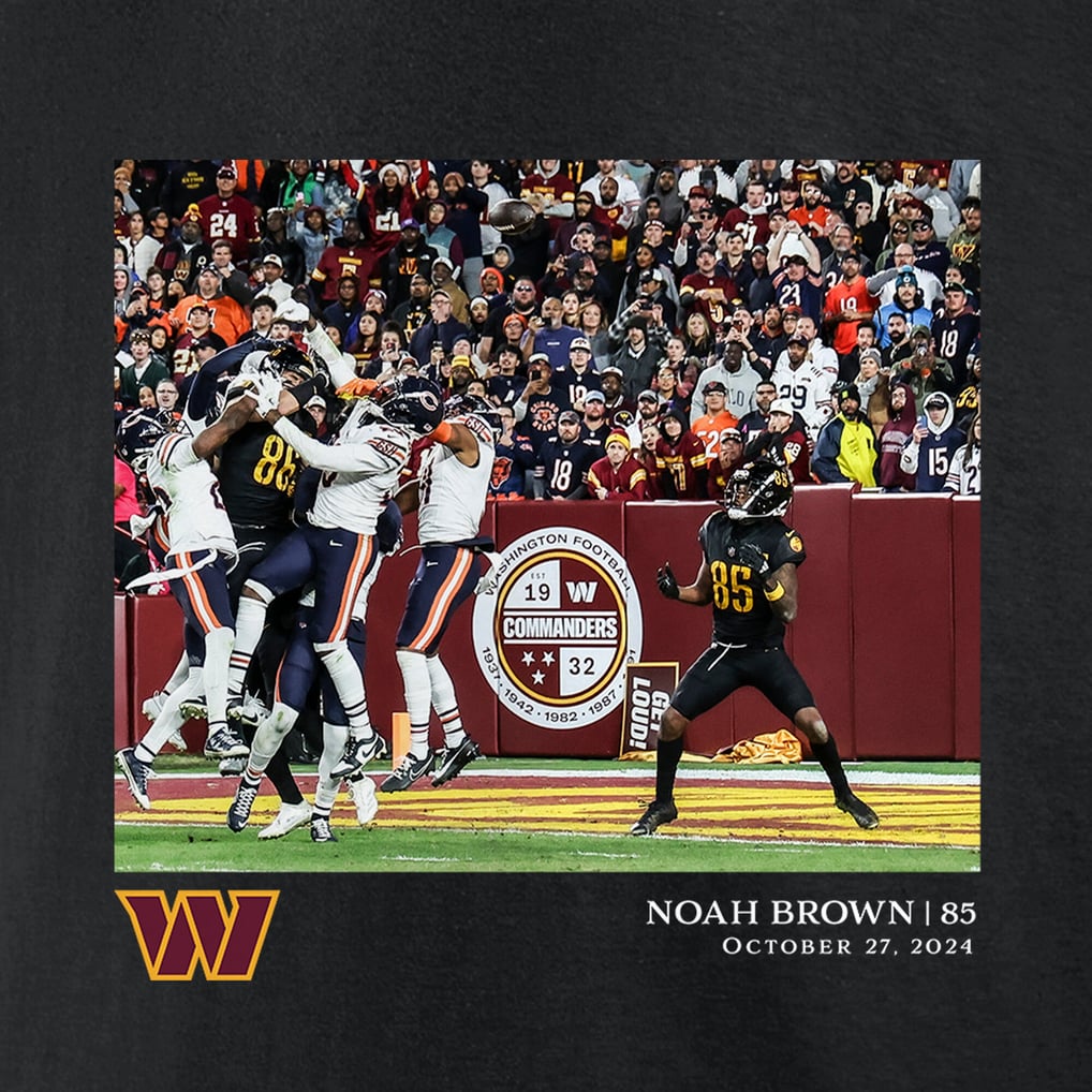 Washington Commanders Noah Brown Flash Features T-Shirt Week 8 - Black - Mens