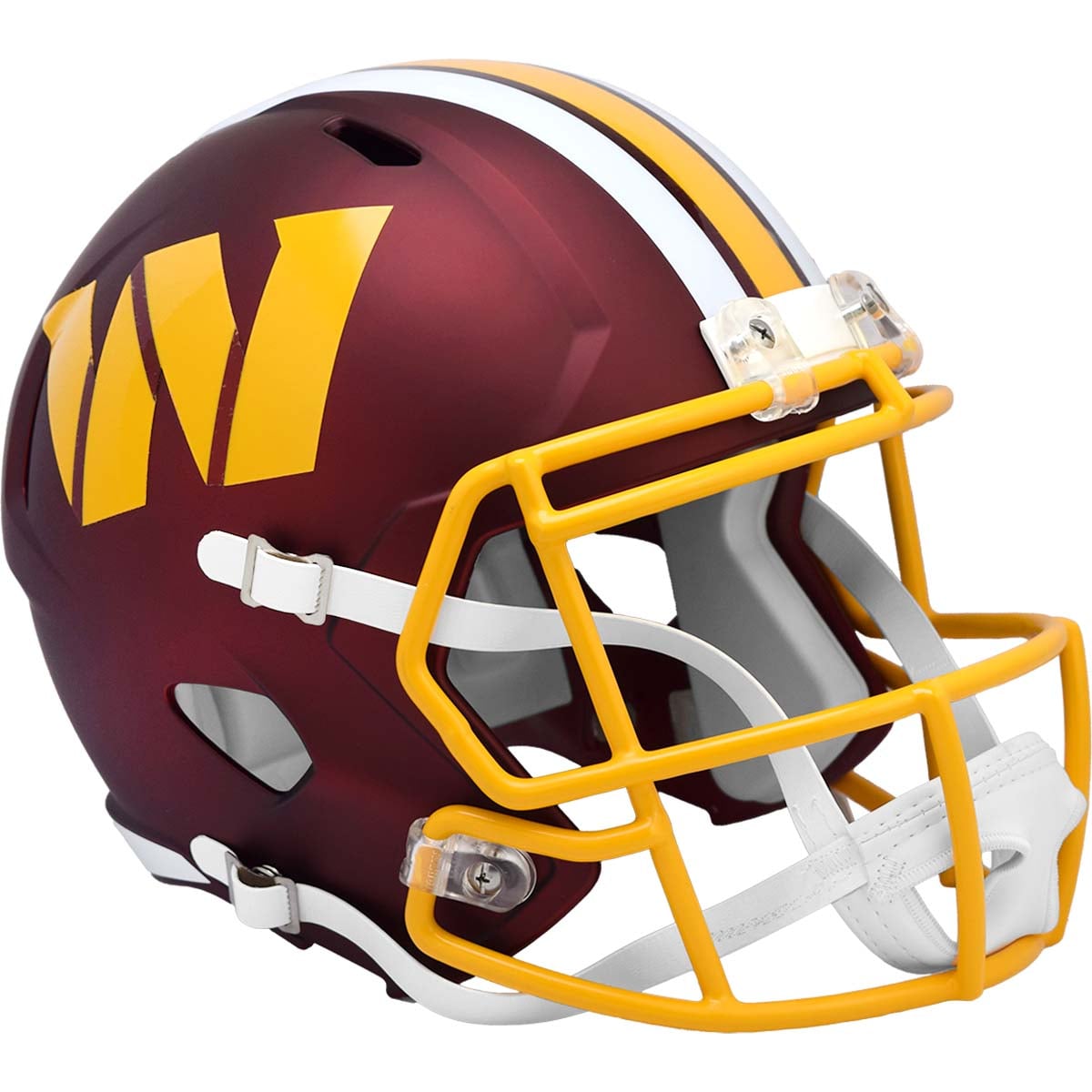 Casque réplique de vitesse alternatif Riddell 2025 des Washington Commanders, époque du Super Bowl