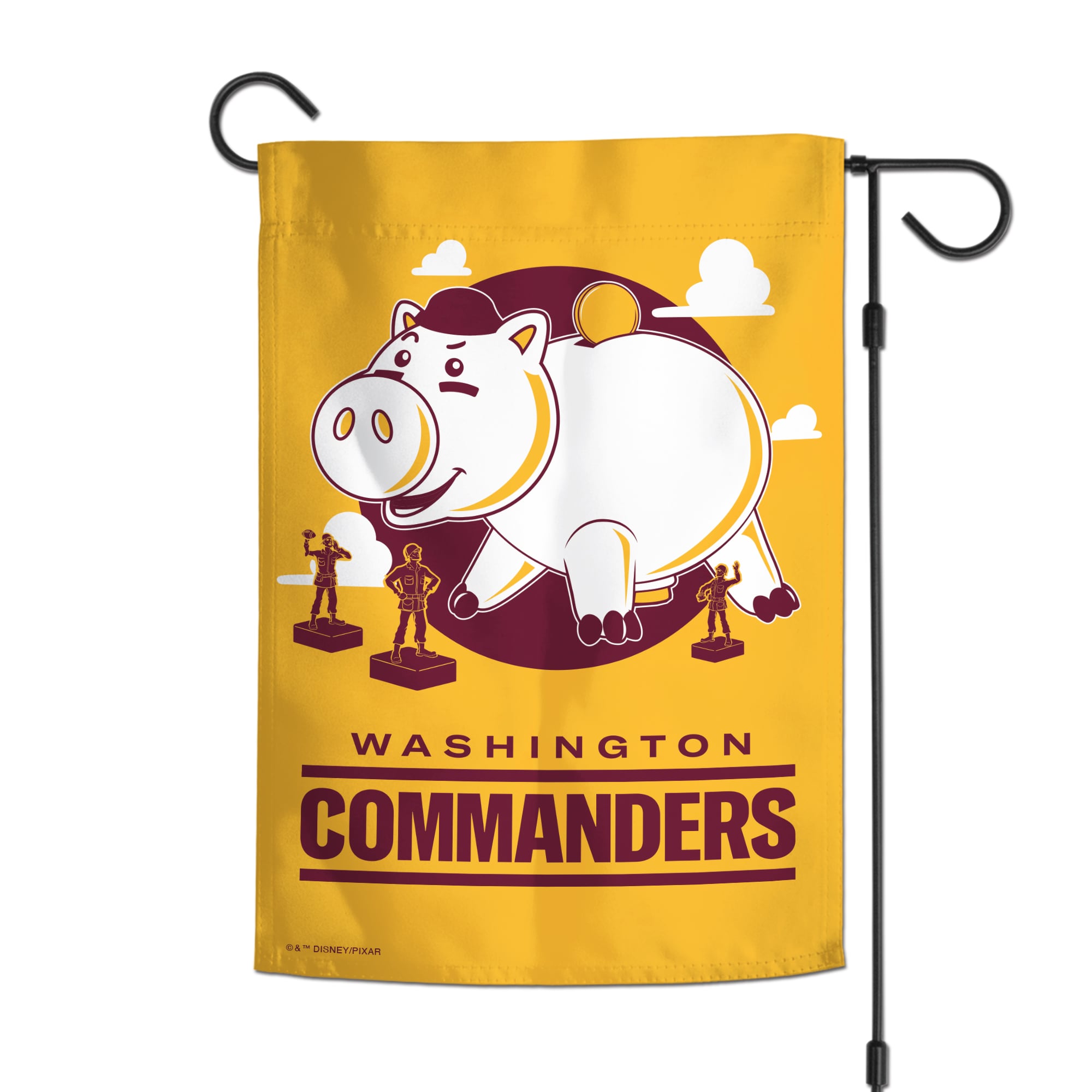 Drapeau de jardin double face WinCraft Washington Commanders Disney x NFL Hamm 12'' x 18''