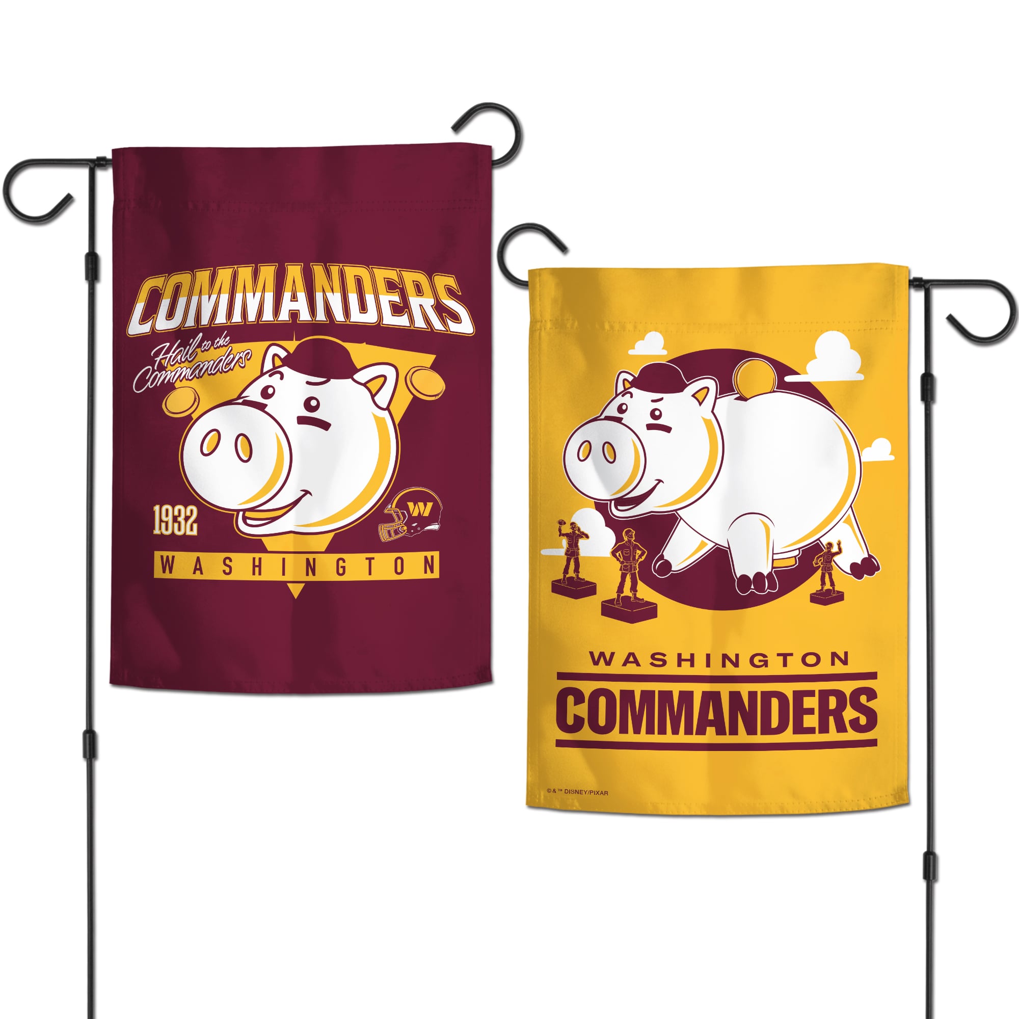Drapeau de jardin double face WinCraft Washington Commanders Disney x NFL Hamm 12'' x 18''