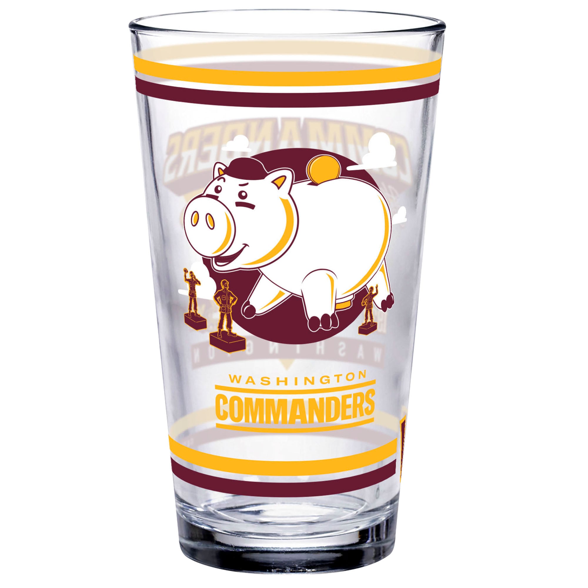Verre à pinte WinCraft Washington Commanders Disney x NFL Hamm 473 ml (16 oz).