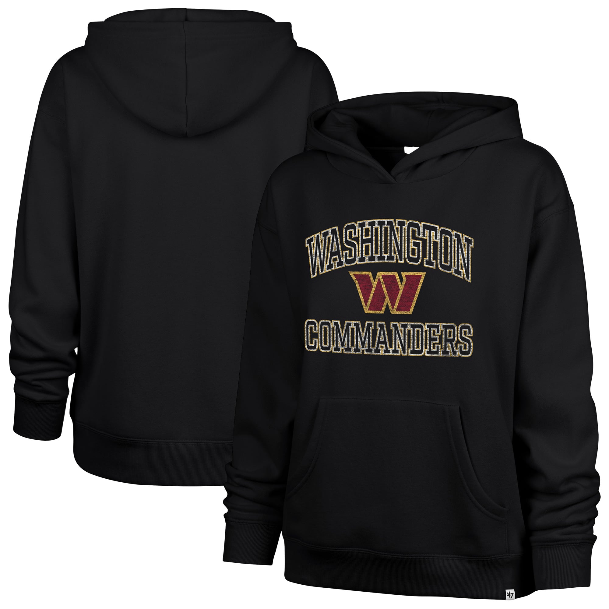 Sweat à capuche Clarity Naomi pour femmes, modèle '47 Black Washington Commanders