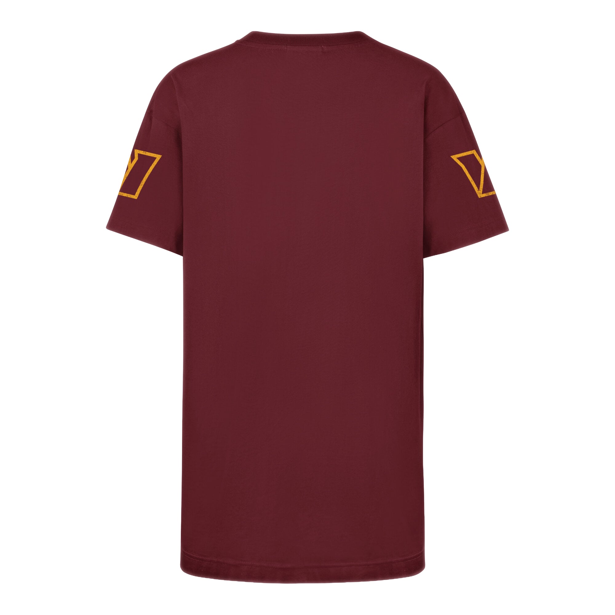 Women's '47 Burgundy Washington Commanders Oversized Gemstone Swash T-Shirt Dress