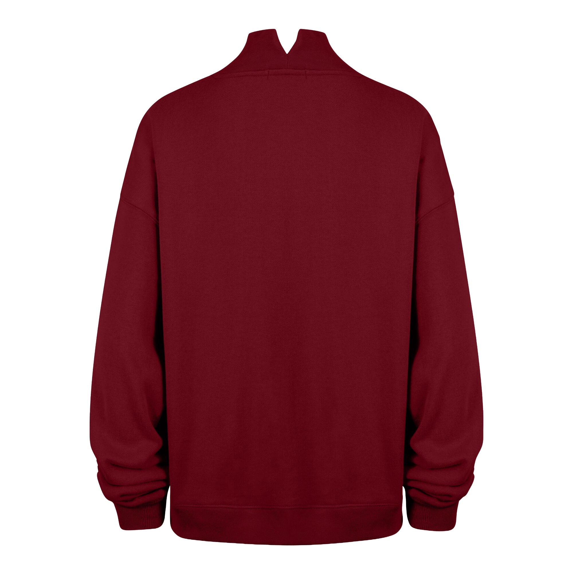 Sweat-shirt à col montant oversize « Washington Commanders » bordeaux 1947 pour femme