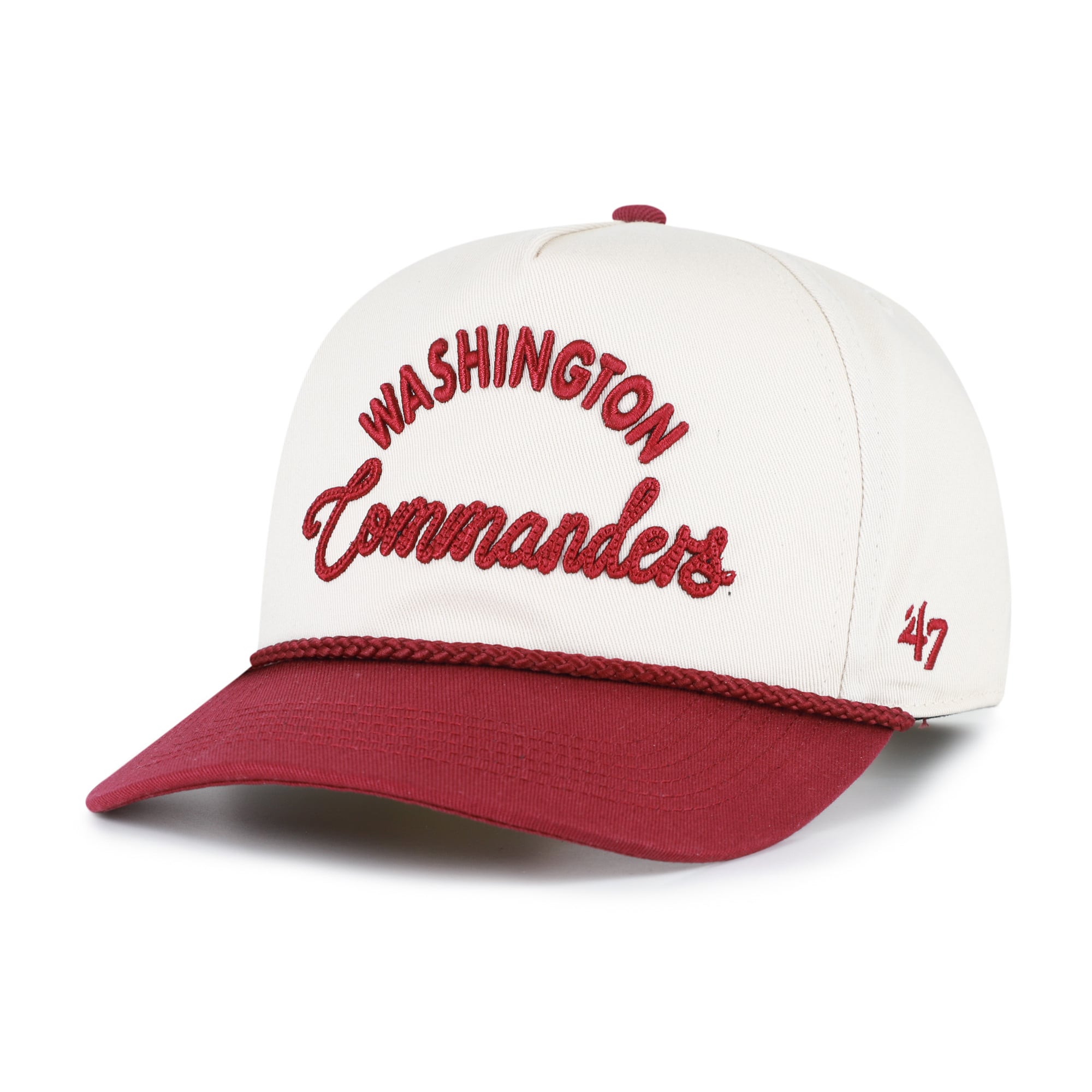 Women's '47 Natural Washington Commanders Rope Script Hitch Adjustable Hat