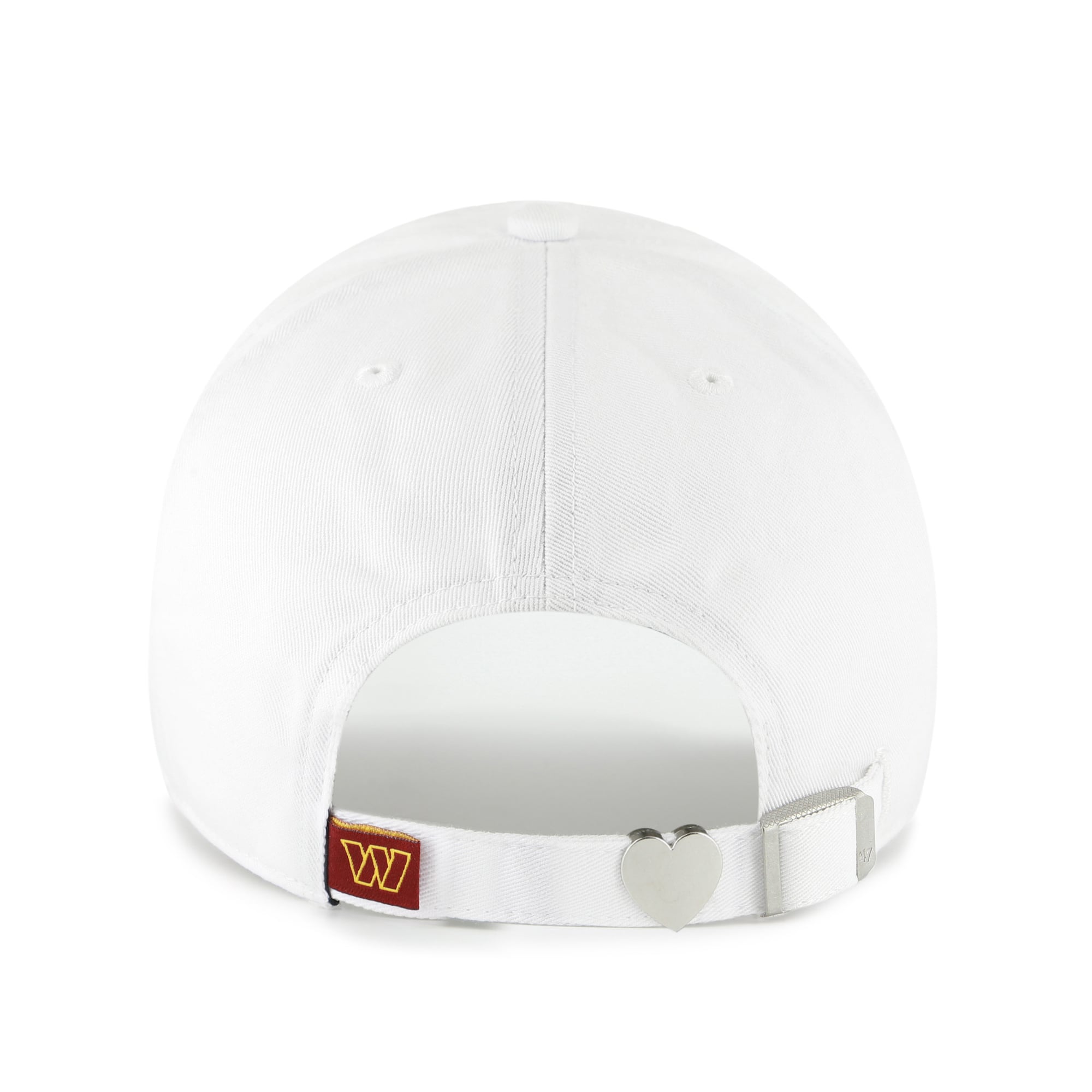 Women's '47 White Washington Commanders Trendy Script Clean Up Adjustable Hat