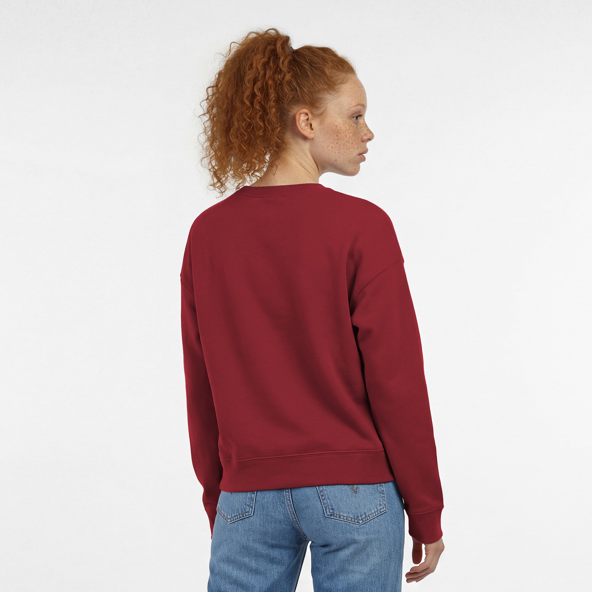 Women's Champion Burgundy Washington Commanders Heart & Soul Powerblend Sweatshirt
