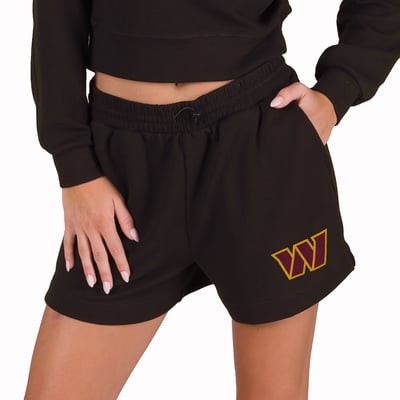  Washington Commanders Concepts Sport Women's Kingston Knit Lounge Short - Black