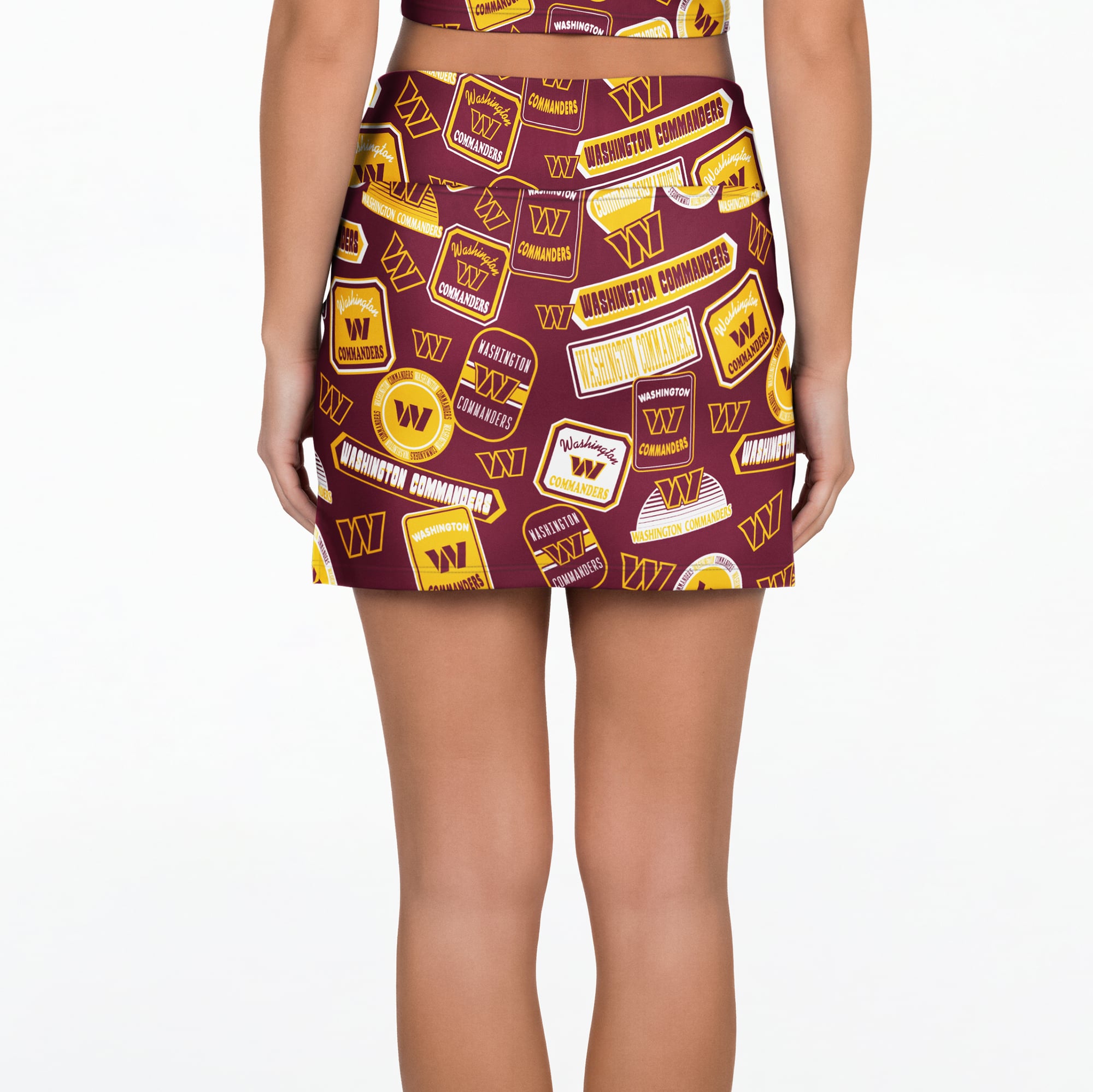 Women's Concepts Sport Burgundy Washington Commanders Grady Allover Print Sleep Skort