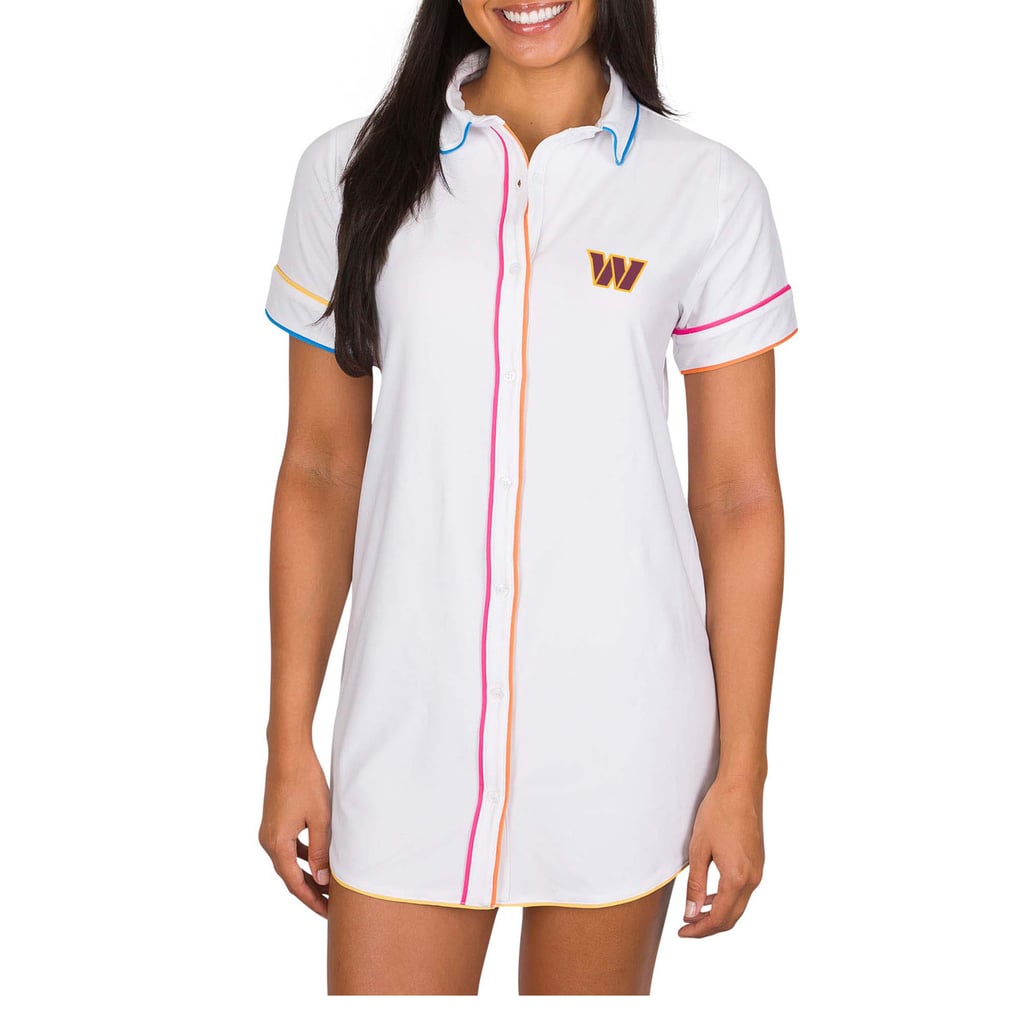 Washington Commanders Concepts Sport Women's Flutter Knit Button-Up ...