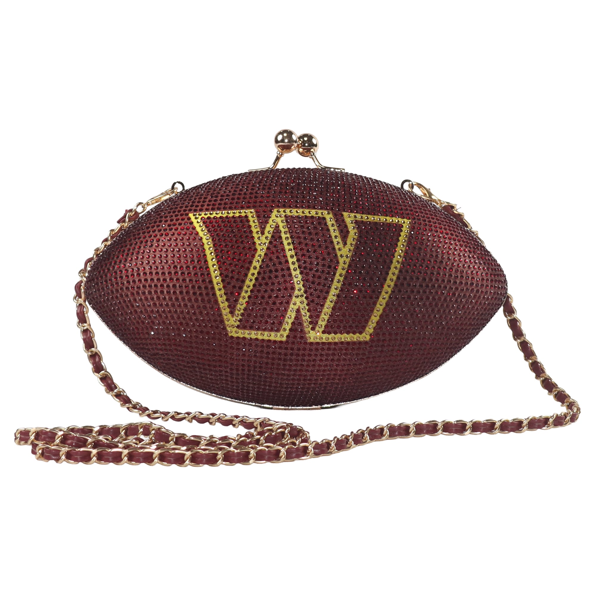 Women's Cuce Washington Commanders Team Color Crystal Football Purse