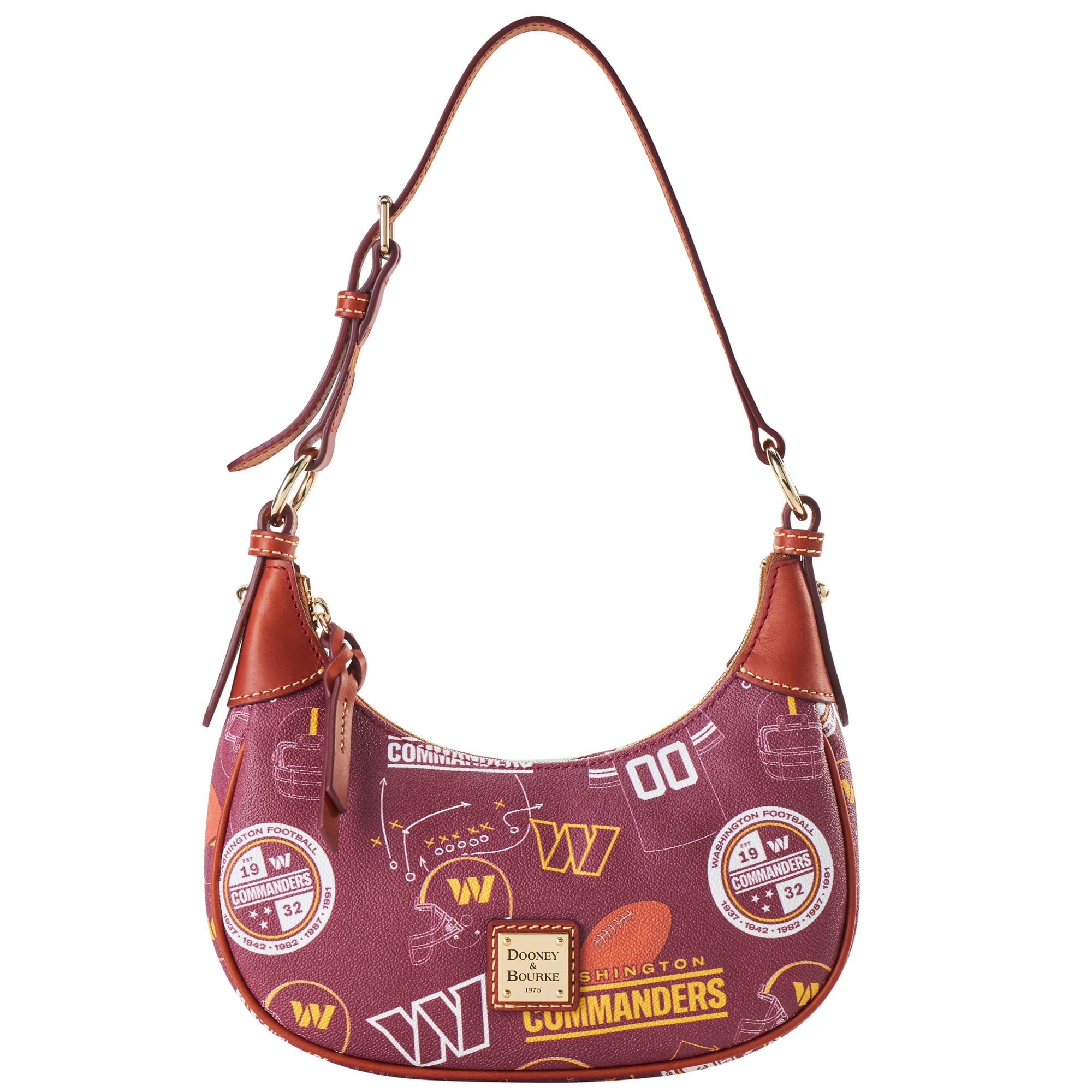 Sac à bandoulière souple Washington Commanders pour femme de Dooney & Bourke