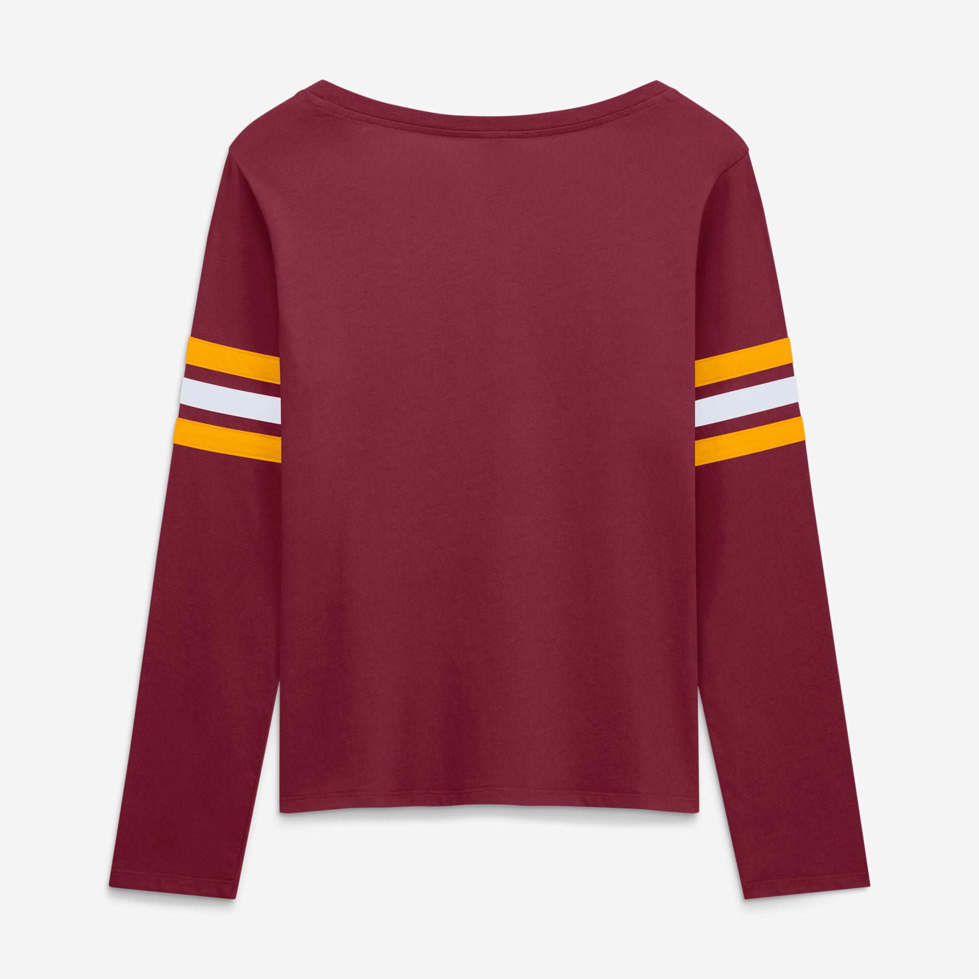 T-shirt à manches longues lacets Fanatics bordeaux Washington Commanders pour femmes