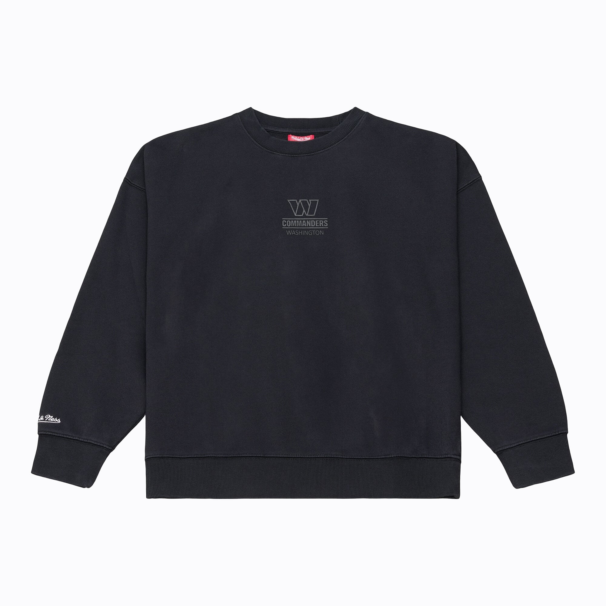 Women's Mitchell & Ness Washington Commanders Core Essentials Micro Logo Fleece Sweatshirt