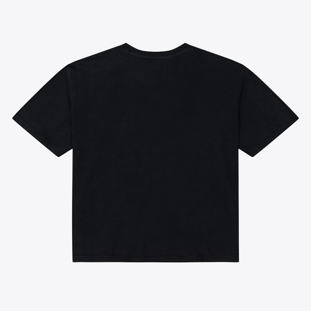 Women's Mitchell & Ness  Black Washington Commanders Street Graphic Boxy Cropped T-Shirt