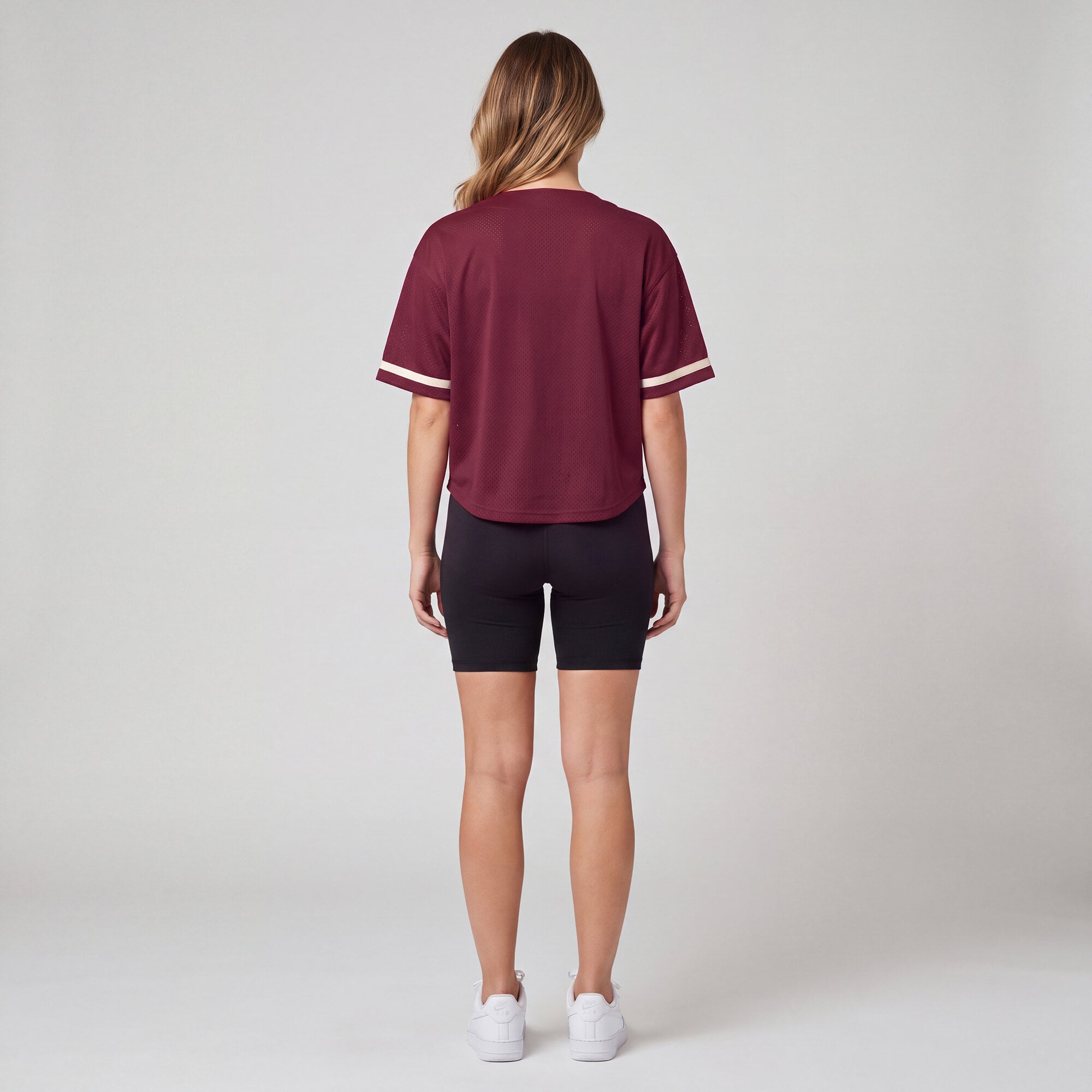 Women's Mitchell & Ness Burgundy Washington Commanders Retro Roots Baseball Jersey