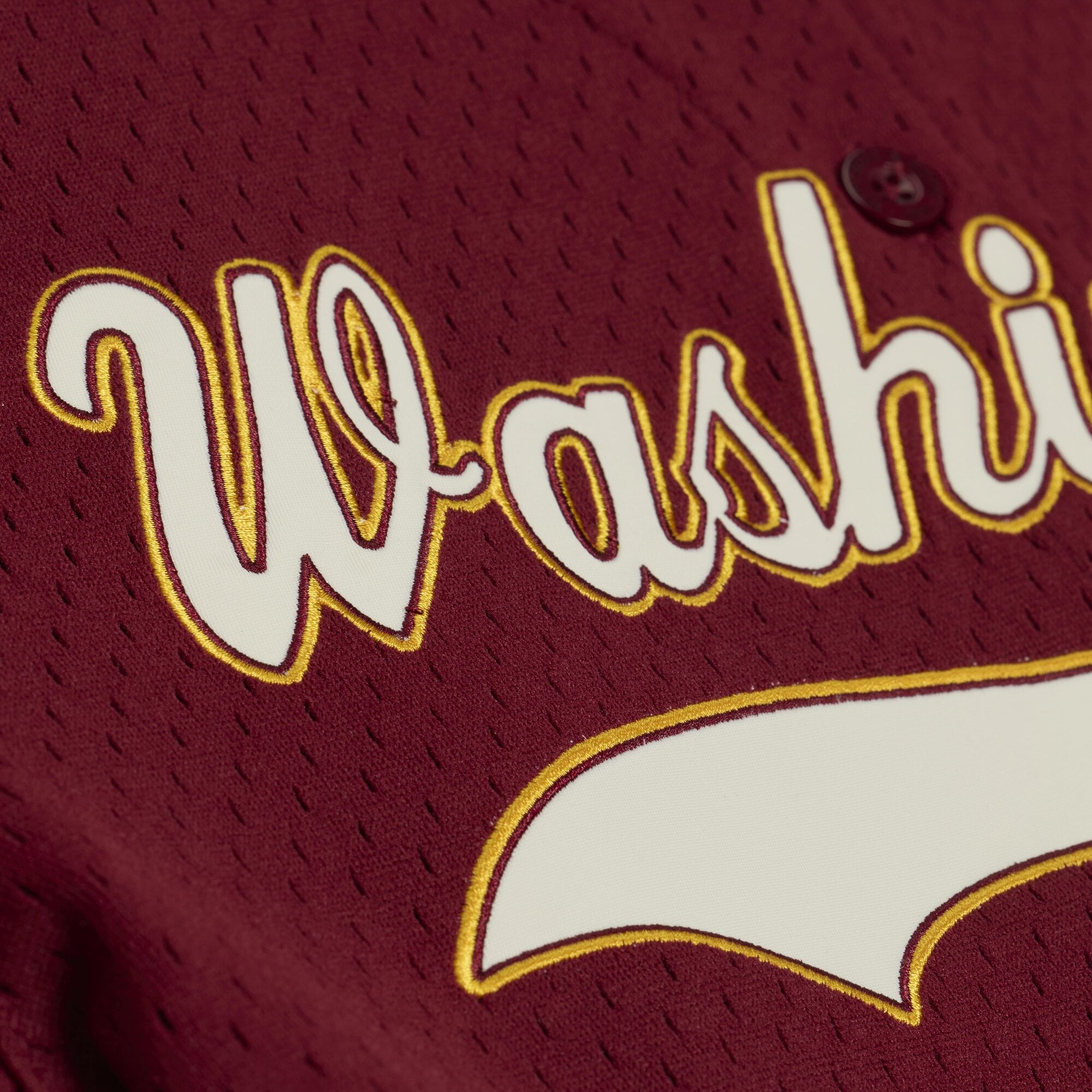 Women's Mitchell & Ness Burgundy Washington Commanders Retro Roots Baseball Jersey