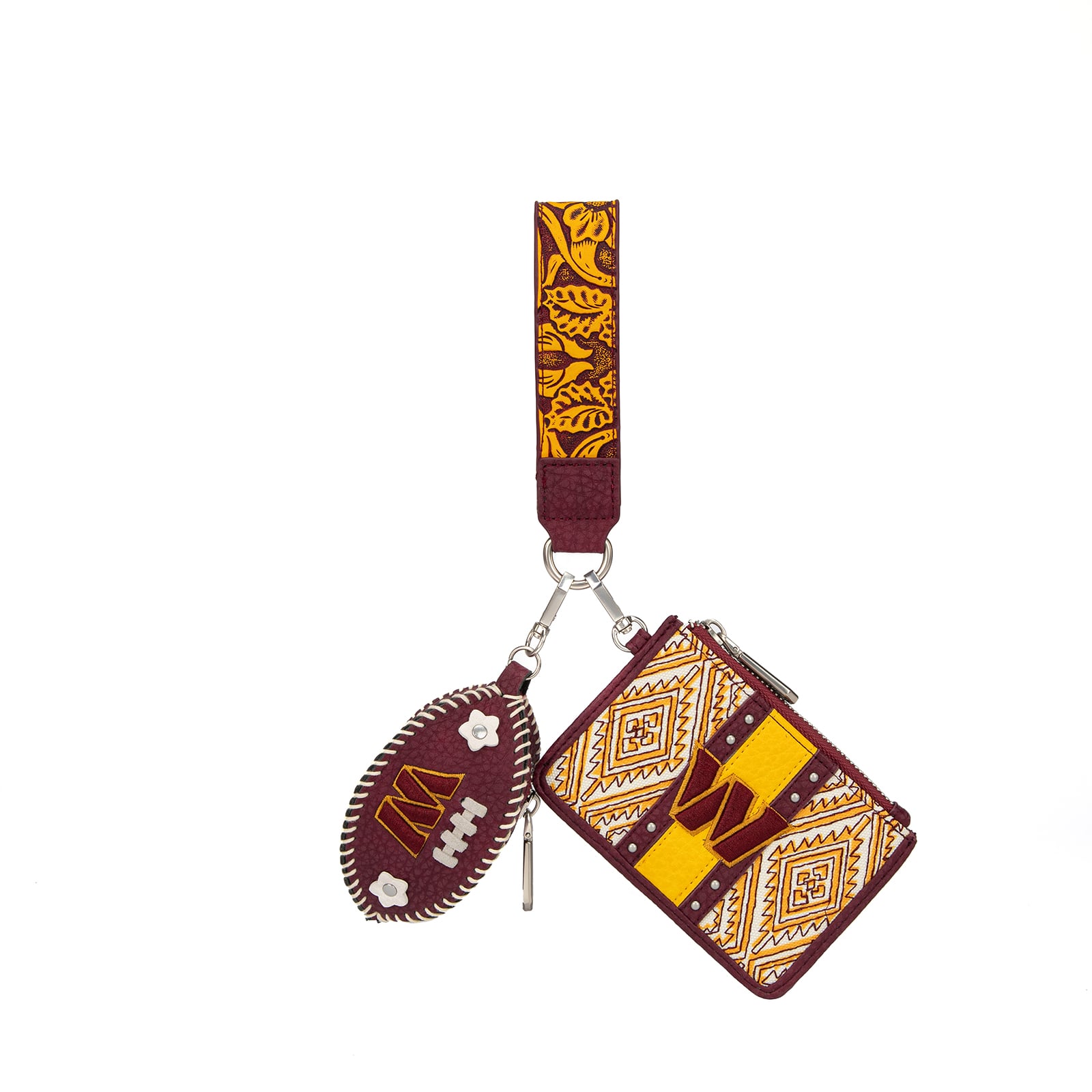 Portefeuille et bracelet porte-clés football Montana West Washington Commanders pour femmes