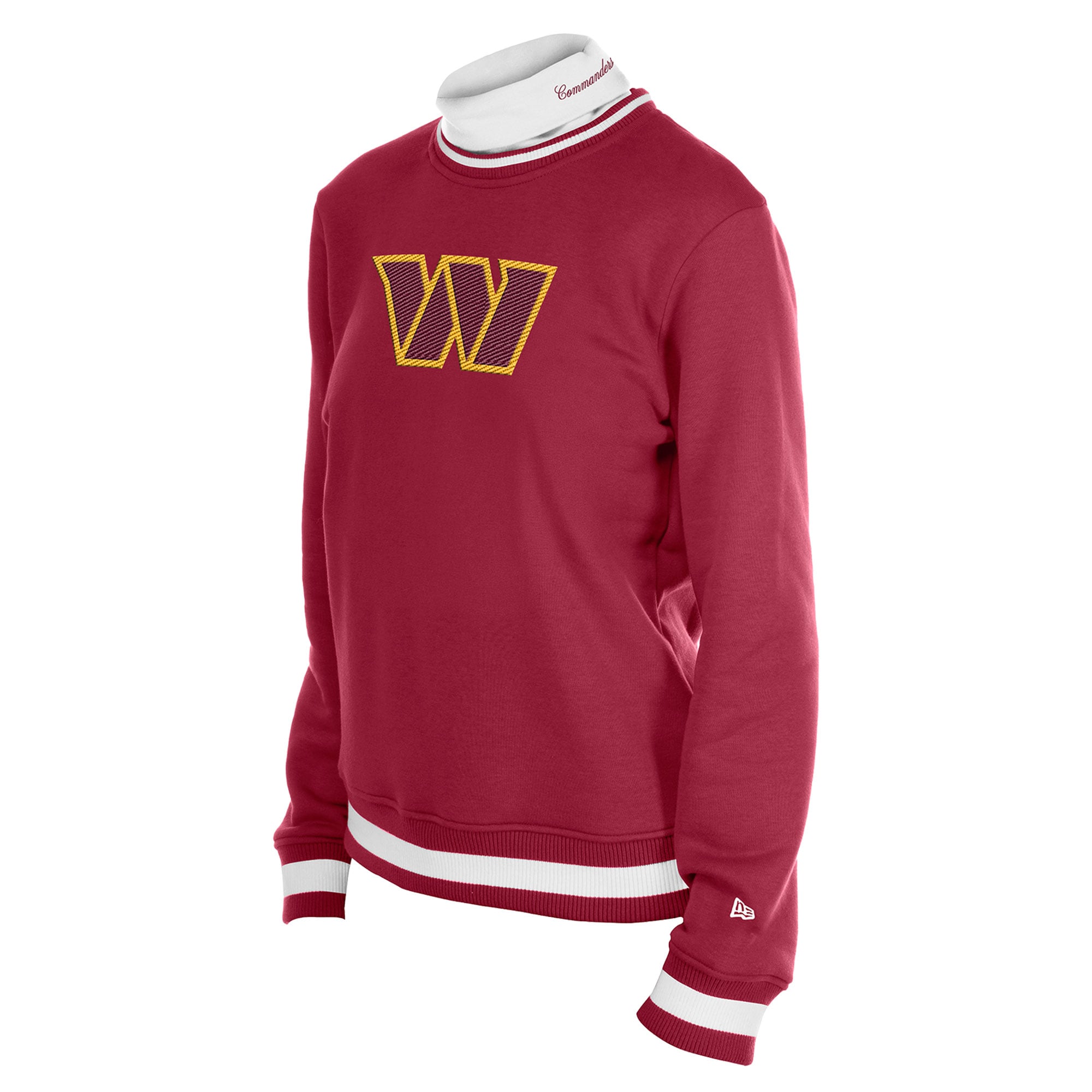 Pull à col roulé New Era Washington Commanders Sport Classics bordeaux pour femme