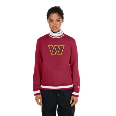  Washington Commanders New Era Women's Sport Classics Turtleneck - Burgundy